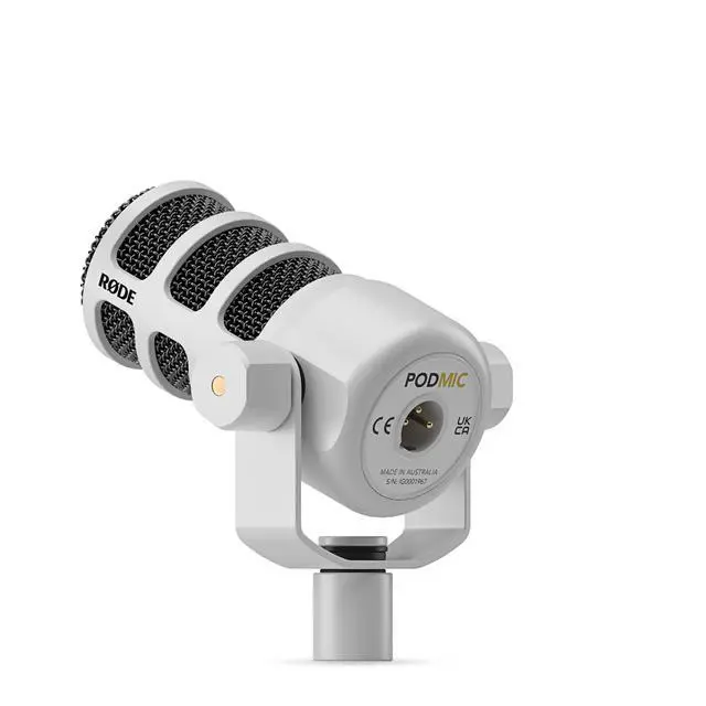Alt view image 3 of 7 - RØDE PodMic Cardioid Dynamic Broadcast Microphone - White