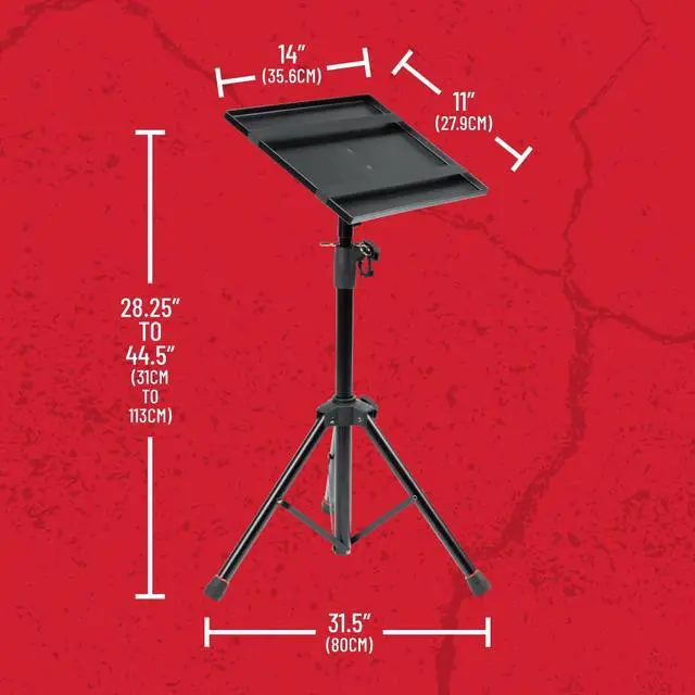 Alt view image 6 of 7 - Laptop & Projector Tripod Stand with Height & Tilt Adjustment (GFWLAPTOP1500)