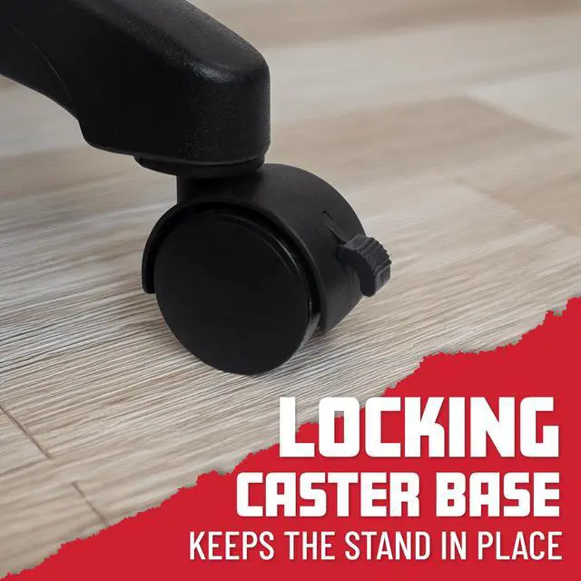 Alt view image 5 of 7 - Adjustable Rolling Mixer Stand with Locking Casters and Headphone Hanging Rack, (GFW-MIXERCART-0400)