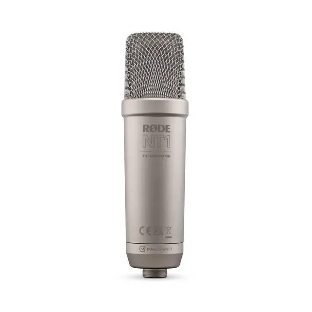 Alt view image 4 of 7 - NT1 5th Generation Condenser Microphone with SM6 Shockmount and Pop Filter,Silver | Dual Xlr and USB-C, 1 Gold-Sputtered Capsule, 4 Dba Self-Noise, SM6 Shockmount and Pop Filter Included