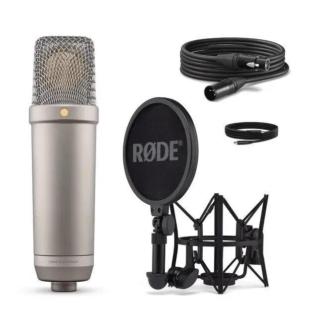 Alt view image 5 of 7 - NT1 5th Generation Condenser Microphone with SM6 Shockmount and Pop Filter,Silver | Dual Xlr and USB-C, 1 Gold-Sputtered Capsule, 4 Dba Self-Noise, SM6 Shockmount and Pop Filter Included