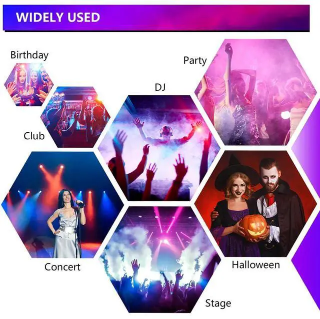 Alt view image 4 of 7 - 1500W Handheld Fog Cannon 7-Color LED Timer Smoke Gun | 20-26ft Fog Range, Dual Use Handheld/Stand Design, Shoulder Strap, for Halloween, Weddings, Stage Shows, DJ Clubs