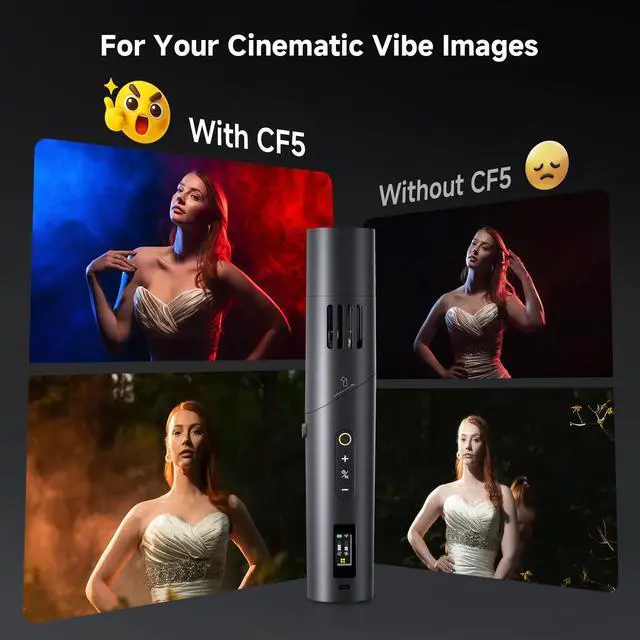 Alt view image 2 of 7 - Portable Fog Machine 40W with Remote Control, CF5 Mini Handheld Smoke Machine for Photography, Small Fogger Haze Maker for Indoor Outdoor Halloween Party Cosplay, Rechargeable Fog Machine