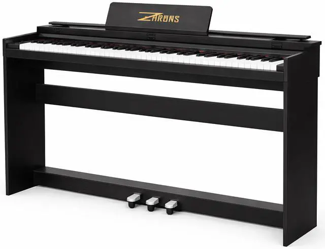 Main image of Digital Piano 88 Key Full-Size Weighted Keyboard, Wooden Classic Upright Electric Piano with Headphone Jack, Piano Stand, 3 Pedal, Suitable for Beginner, Professional