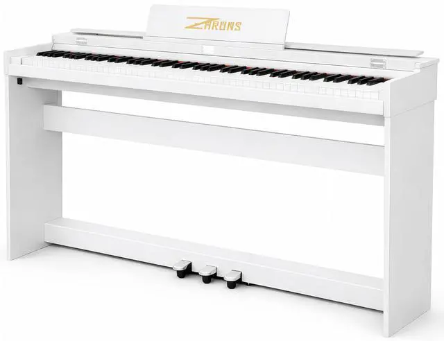 Main image of Digital Piano 88 Key Full-Size Weighted Keyboard, Wooden Classic Upright Electric Piano with Headphone Jack, Piano Stand, 3 Pedal, Suitable for Beginner, Professional