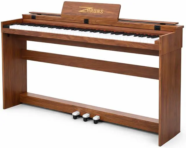 Main image of Digital Piano 88 Key Full-Size Weighted Keyboard, Wooden Classic Upright Electric Piano with Headphone Jack, Piano Stand, 3 Pedal, Suitable for Beginner, Professional