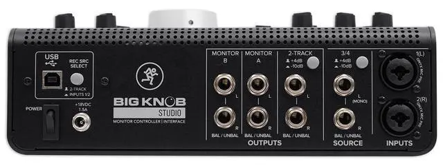 Alt view image 7 of 7 - Big Knob Series, 3x2 Studio Monitor Controller 192kHz USB I/O (BIG KNOB STUDIO)