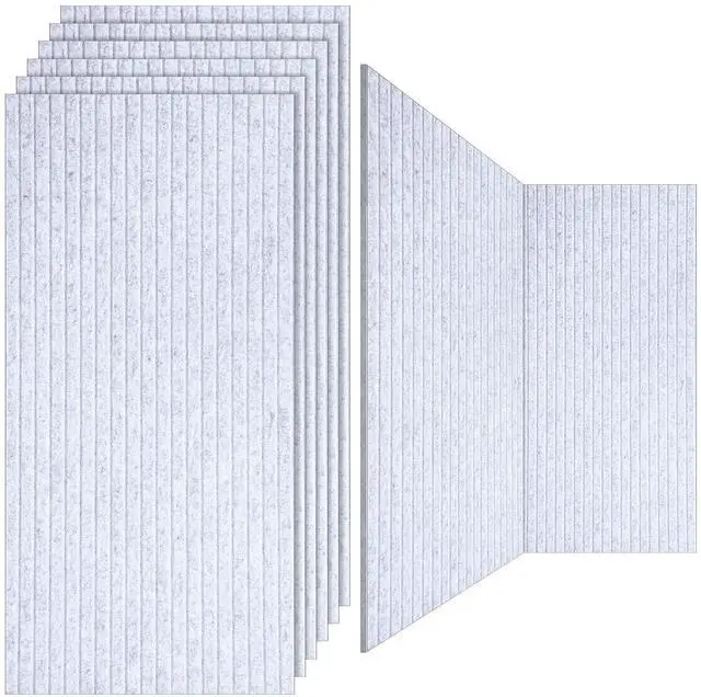Main image of 10 Pack 47x24 Inch Acoustic Wall Panels, Large Self Adhesive Sound Absorbing Panels for Home, Bedroom, Gaming Room Studio Office, High Density Noise Dampening Wall Decor for Echo Reduction, Light Gray