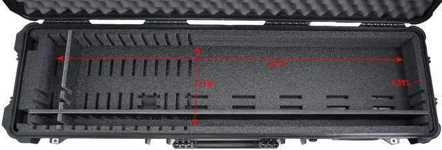 Alt view image 2 of 7 - Wheeled Keyboard Case Up to 47.5" x 11.8" x 3.25"