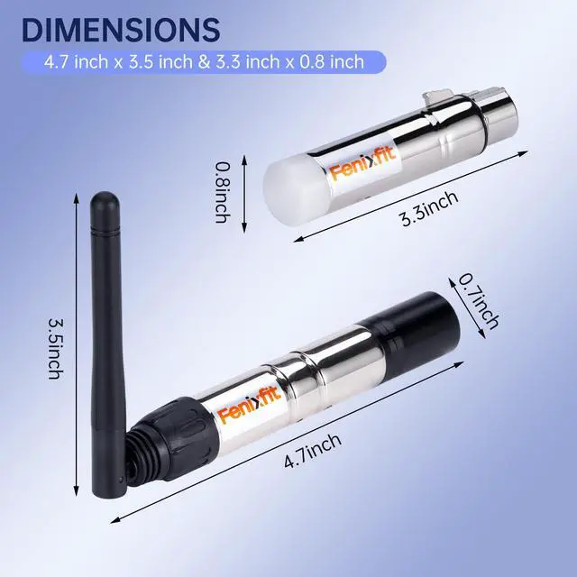Alt view image 6 of 7 - Wireless DMX512 Transmitter Receiver No Latency DJ 2.4G DMX Wireless 1 Transmitter & 7 Receivers Long Transmission Range DMX Light Controller for LED Stage Disco Lighting