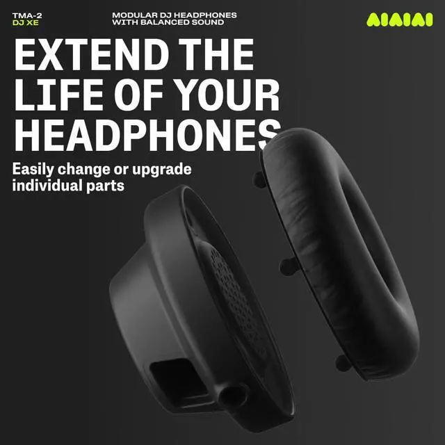 Alt view image 7 of 7 - TMA-2 DJ XE - Professional On Ear Headphones for DJs with Clear Balanced Sound, High Isolation Earpads, and Weighing Only 168g, Modular Design with Easily Replaceable Parts