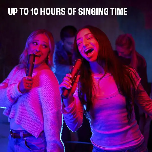 Alt view image 5 of 7 - EasySing Mics - Real-Time Vocal Removal - Black | Real-time vocal removal on any song, Fine-tune your performance with AI vocal removal, Seamless connection, plug in and sing