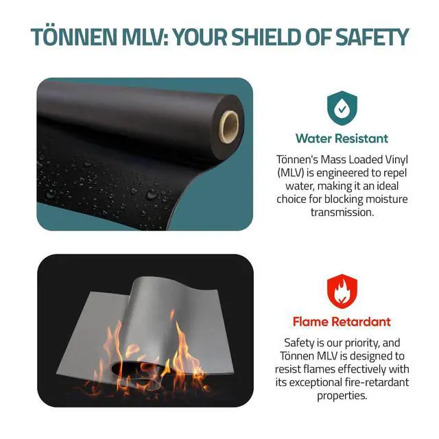 Alt view image 7 of 7 - Mass Loaded Vinyl 1.23 lb/ft2 - More Soundproofing - Professional MLV Soundproofing Barrier. Optimum thickness. Premium Noise Barrier | Sound Barrier | 4x20 ft (1.23 lb, 1/8 in, 80 sqft)