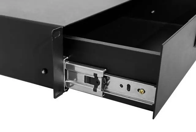 Alt view image 4 of 5 - 3U Rack Mount Drawer Server Cabinet Case for 19 Inch AV/Network/DJ Equipment Lockable Deep Drawer with Key