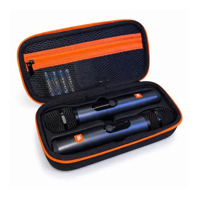Alt view image 2 of 7 - Wireless Two Microphone System with Dual-Channel Receiver, Black Including Winguard Protective Travel Case