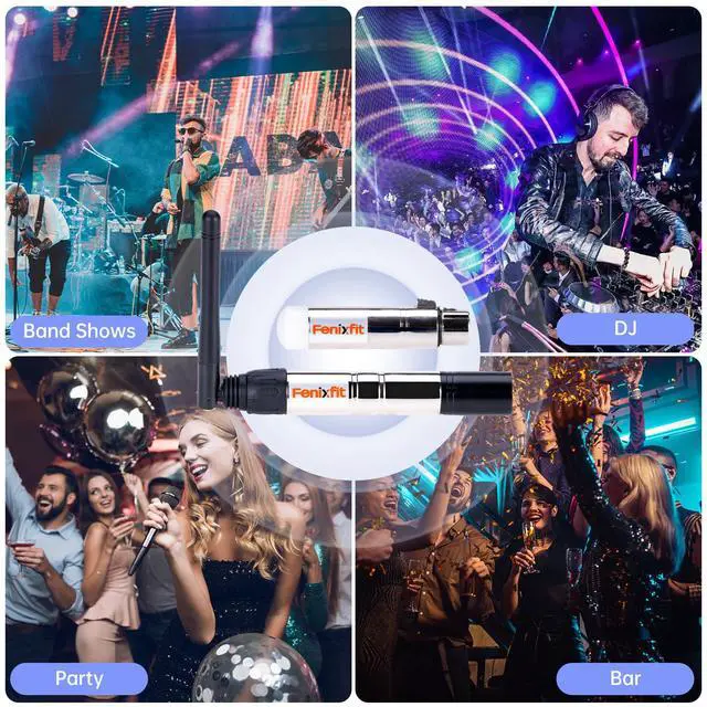 Alt view image 7 of 7 - Wireless DMX512 Transmitter Receiver No Latency DJ 2.4G DMX Wireless 1 Transmitter & 7 Receivers Long Transmission Range DMX Light Controller for LED Stage Disco Lighting