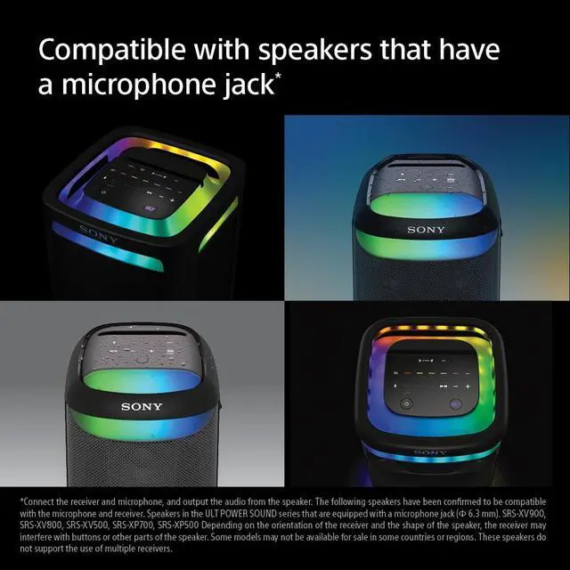 Alt view image 2 of 7 - ULT MIC Wireless Microphone for Karaoke, Two Wireless Mics & Receiver | 20 Hr Battery with Quick Charging, Clear Vocals, Duet Assist, Noise Reduction. Pairs Perfectly with ULT POWER SOUND series