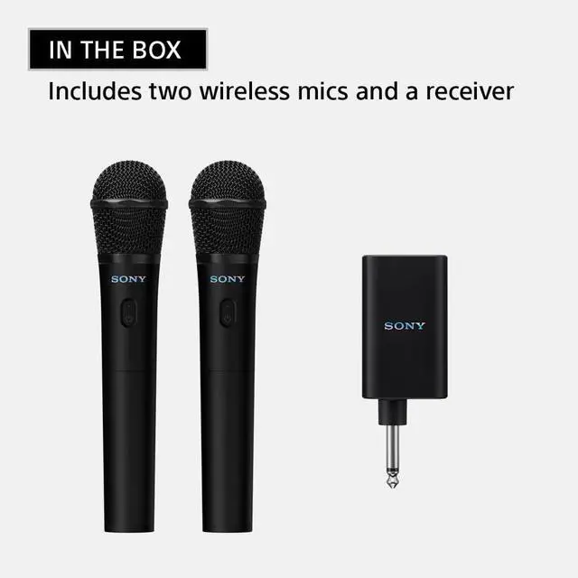 Alt view image 3 of 7 - ULT MIC Wireless Microphone for Karaoke, Two Wireless Mics & Receiver | 20 Hr Battery with Quick Charging, Clear Vocals, Duet Assist, Noise Reduction. Pairs Perfectly with ULT POWER SOUND series