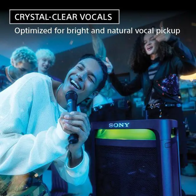 Alt view image 6 of 7 - ULT MIC Wireless Microphone for Karaoke, Two Wireless Mics & Receiver | 20 Hr Battery with Quick Charging, Clear Vocals, Duet Assist, Noise Reduction. Pairs Perfectly with ULT POWER SOUND series