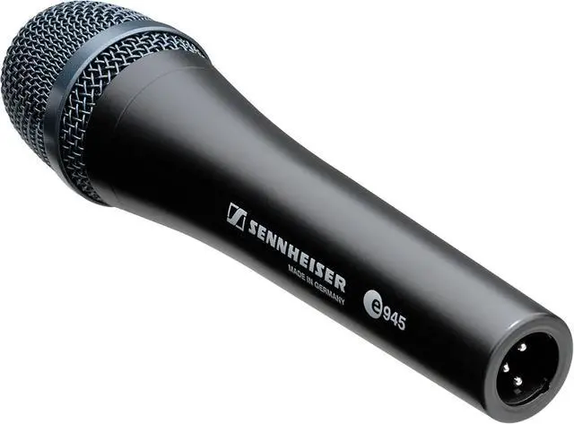 Alt view image 2 of 6 - Professional E 945 Dynamic Super-Cardioid Handheld Vocal Mic Bundled with Microphone Windscreen + 20ft XLR Microphone Cable + Microfiber Cleaning Cloth (4 Items)