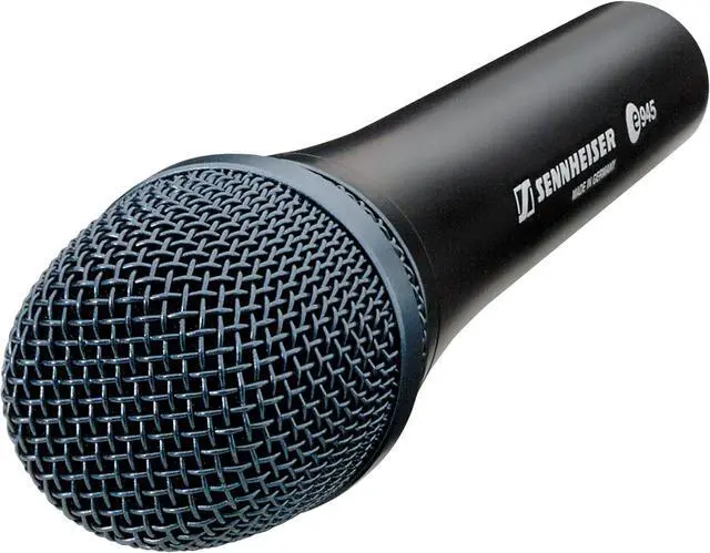 Alt view image 3 of 6 - Professional E 945 Dynamic Super-Cardioid Handheld Vocal Mic Bundled with Microphone Windscreen + 20ft XLR Microphone Cable + Microfiber Cleaning Cloth (4 Items)