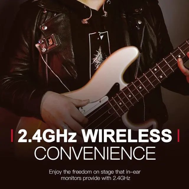 Alt view image 3 of 6 - U4R2 Wireless in-Ear Monitor System Set with One Transmitter and Two Receivers