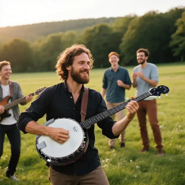 Alt view image 7 of 7 - Banjo 5 String Banjos,Full Size 38 Inch Open or Closed Back | with Resonator, Bridge, Strings Pack, Finger Picks, Strap, Case, Tuner Accessories Set Gift Choice for Adults Beginner