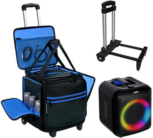 Main image of Rolling Speaker Backpack Case for Bose S1 Pro S1 Pro+ & JBL PartyBox Encore, Portable Bluetooth Speaker Travel Bag with Wheels