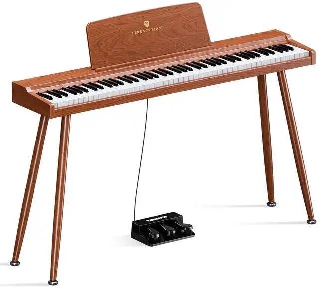 Main image of P10 Weighted Keyboard Piano 88 Keys,Full-Size Electric Piano for Beginners,Digital Piano 88 Key Semi-Weighted Keyboard with Stand,Triple Pedal,Music Stand,Power Adapter