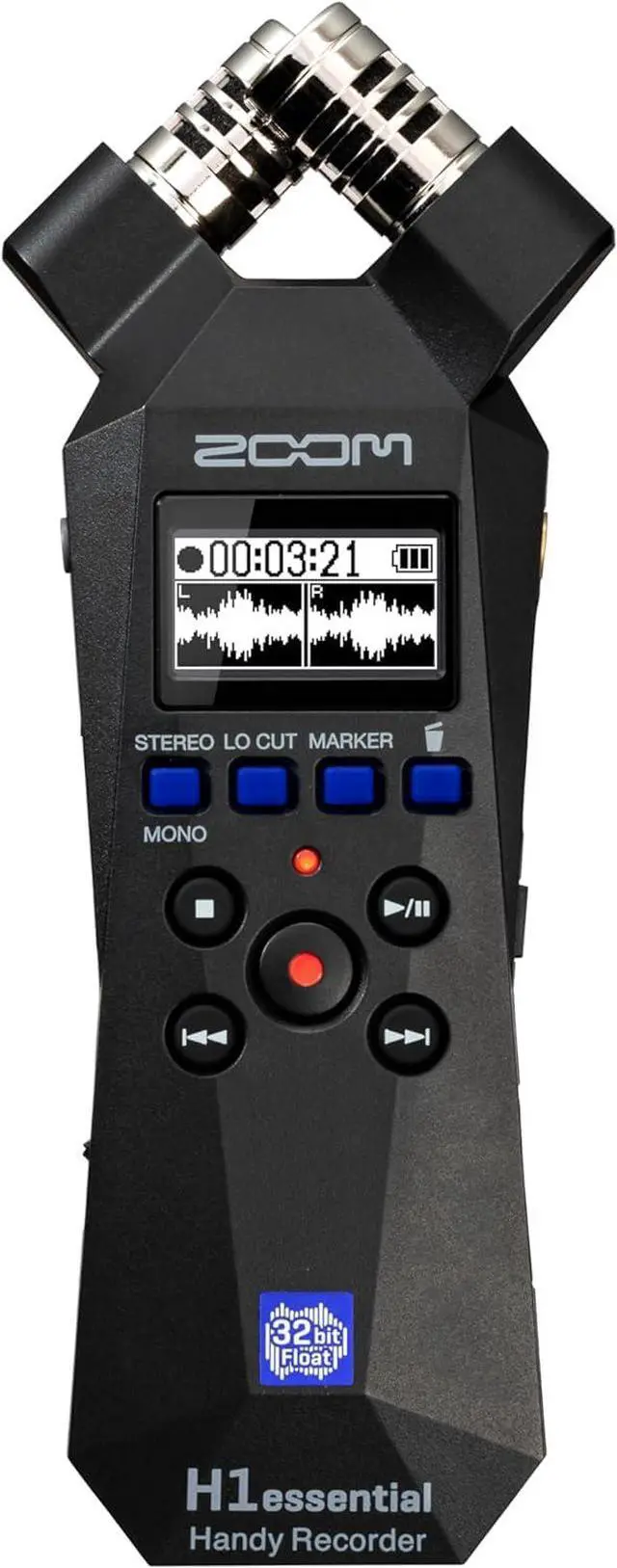 Alt view image 6 of 7 - H1essential Handy Recorder Bundle with Professional Lavalier Condenser Microphone, 32GB microSDHC Card, Furry Microphone Windscreen, 4 AAA Alkaline Batteries, and More!