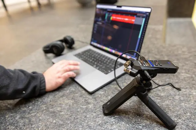 Alt view image 5 of 7 - H1essential Handy Recorder Bundle with Professional Lavalier Condenser Microphone, 32GB microSDHC Card, Furry Microphone Windscreen, 4 AAA Alkaline Batteries, and More!