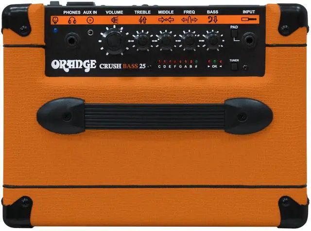 Alt view image 7 of 7 - Crush Bass 25 25W 8" Guitar Amplifier and Speaker Combo