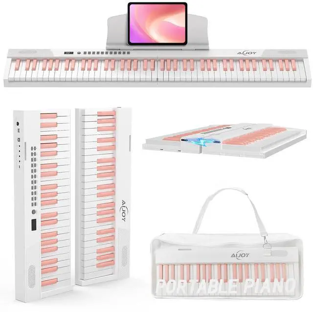 Main image of 88-Key Split Portable Piano Keyboard with Velocity-Sensitive Keys | Magnetic Detachable Design, 900 Tones&700 Rhythms&110 Demos, USB-MIDI, Carry Case Included, Ideal for Beginner Gift Girls
