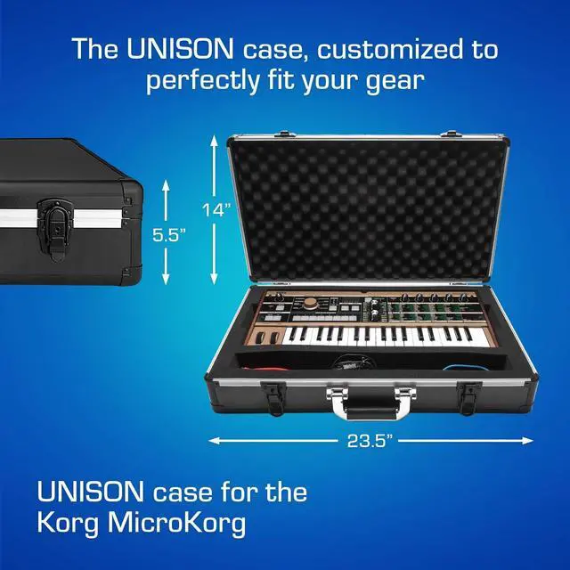 Alt view image 5 of 5 - Korg MicroKorg/MicroKorg S Case - Lightweight UNISON Hard Case