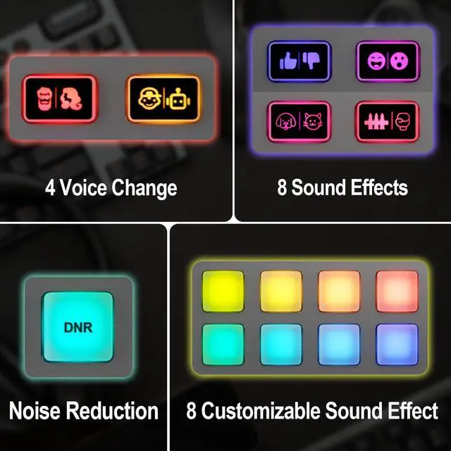 Alt view image 3 of 7 - Podcast Equipment Bundle for 2 with Dual XLR-3.5 Condenser Micophones with Mic Pop Filters Audio Equipment for Live Streaming/ Recording, Online Gaming for Phone/ Laptop/ PC Audio Interface M100