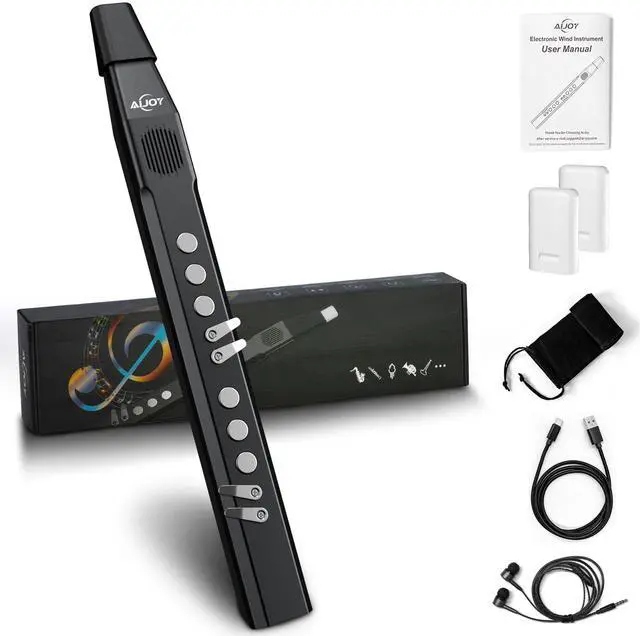 Main image of Portable Digital Wind Instrument Mini Electric Saxophone for Beginner | 27 Musical Tones, 2 Fingering Modes, 5-Octave Range, Rechargeable, Bluetooth MIDI & Headphone Mode, Gift for Adults Teens