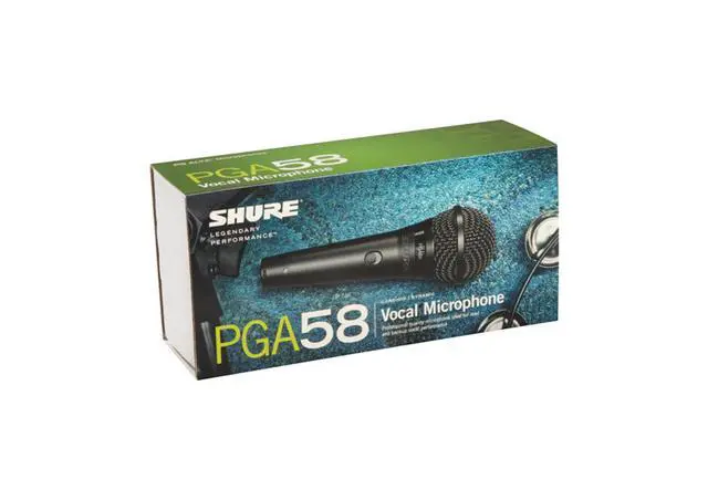 Alt view image 3 of 5 - PGA58 Dynamic Microphone - Handheld Mic for Vocals with Cardioid Pick-up Pattern, Discrete On/Off Switch, Stand Adapter and Zipper Pouch, No Cable (PGA58-LC)