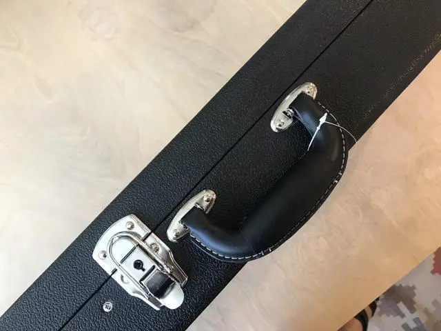 Alt view image 7 of 7 - 39" Upgraded High Grade Electric Guitar Square Hard Case Tweed Fits Fender Stratocaster/Telecaster and other Standard Electric Guitars Hard Shell Protective Carrying Case (Black)