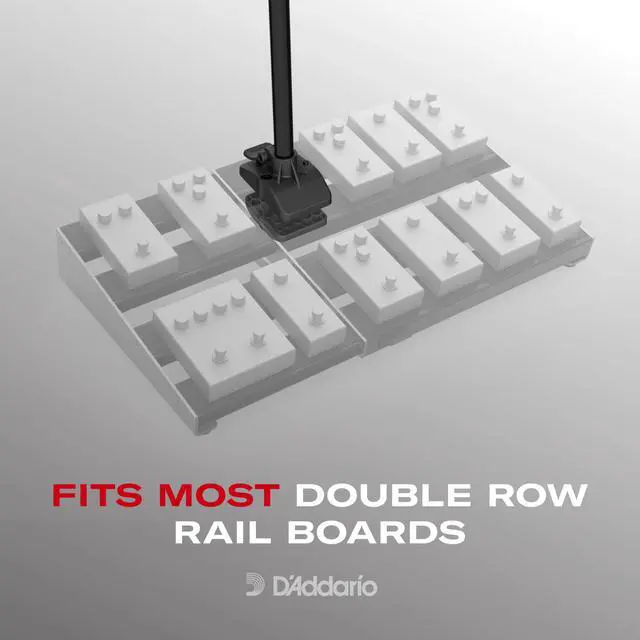 Alt view image 4 of 6 - XPND Pedal Board Mic Stand - Guitar Pedalboard Accessories - Works With XPND 2 and Most 2 Row, Rail Style Pedalboards