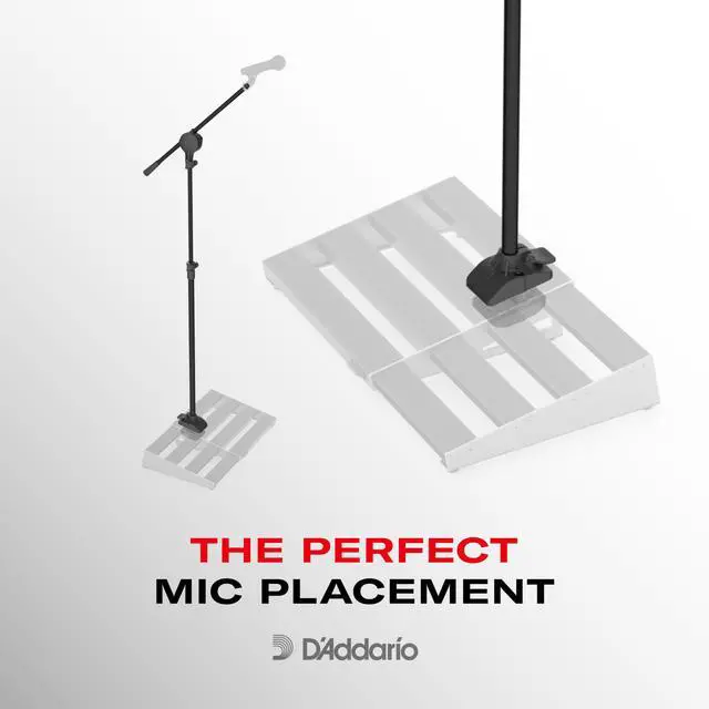 Alt view image 3 of 6 - XPND Pedal Board Mic Stand - Guitar Pedalboard Accessories - Works With XPND 2 and Most 2 Row, Rail Style Pedalboards
