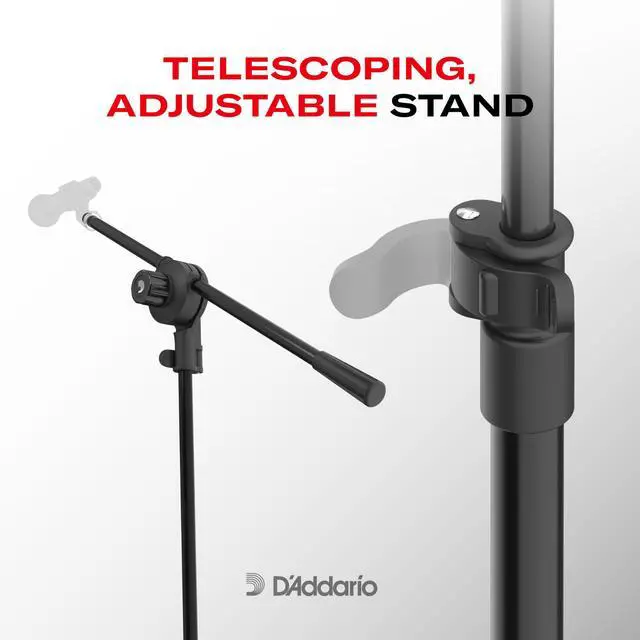 Alt view image 5 of 6 - XPND Pedal Board Mic Stand - Guitar Pedalboard Accessories - Works With XPND 2 and Most 2 Row, Rail Style Pedalboards