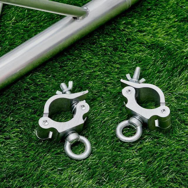Alt view image 7 of 7 - 4 Pcs Heavy Duty 2 Inch Truss Clamp with Eye Bolt for 48-51mm Truss Tube/Pipe, Aluminum Stage Light Clamps for LED Video Wall and Lighting Mounting