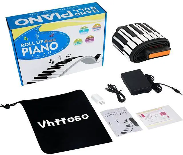 Alt view image 2 of 7 - 88 Keys Roll Up Piano Keyboard, Portable Piano With Storage Bag, Foldable Keyboard Travel Piano for Kids and Adult