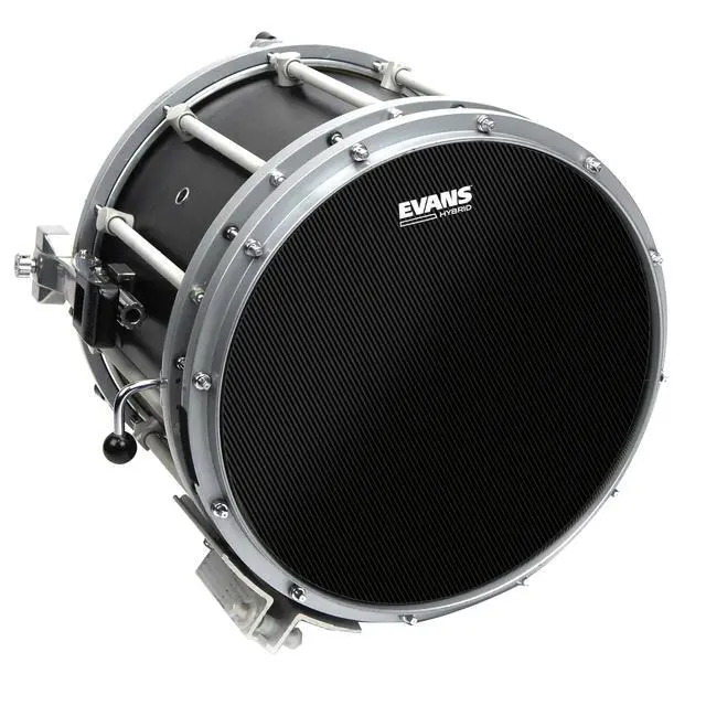 Alt view image 3 of 3 - Hybrid Black Marching Snare Drum Head - Marching Band Drum Heads - 14 Inch