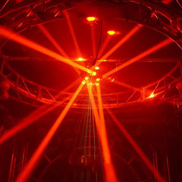 Alt view image 6 of 7 - Moving Head DJ Light 16LEDs Rotating Beam Lights Stage Light DJ Lighting Led Pinspot Lights Uplighting Ligh-ts Sound Activated Dmx512 Light for DJ KTV Disco Party Wedding Concert Festival