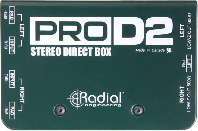 Alt view image 4 of 7 - Radial Engineering ProD2 Passive Stereo DI Box Bundle