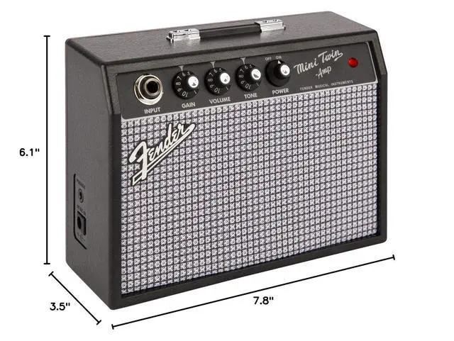 Alt view image 3 of 3 - Mini 65 Twin-Amp Electric Guitar Amplifier, Black, with