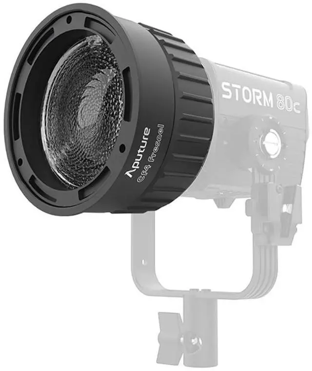 Main image of CF4 Fresnel for Storm 80c 4 Lens, Mini Prolock Mount (Black) | Compact 4 Fresnel for Storm 80c, 15 Degree -40 Degree Beam Range, Up to 5.5× Brightness, Includes Carrying Case