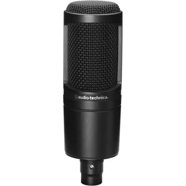 Alt view image 2 of 7 - AT2020 Cardioid Condenser Microphone Bundle with XLR Cable + Microphone Arm + Pop Filter + Cleaning Cloth (5 Items)