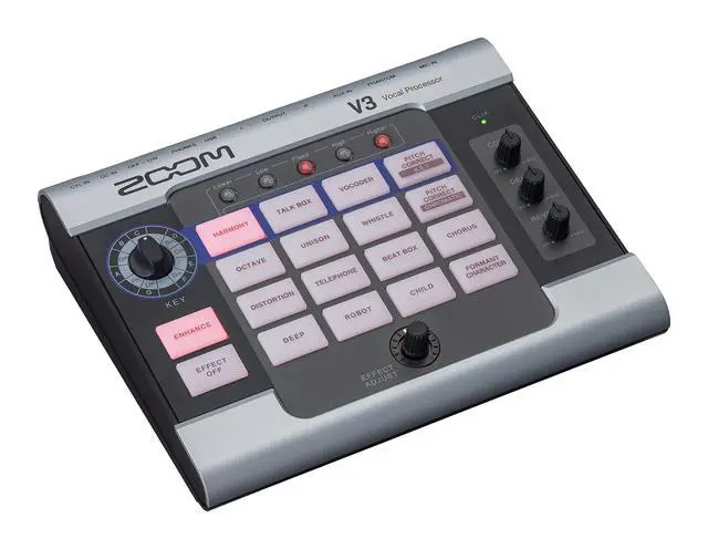 Alt view image 7 of 7 - V3 Vocal Processor for Streaming & Live Performance with Harmony, Pitch Correction, Reverb & Delay, 16 Studio Effects, Battery Powered